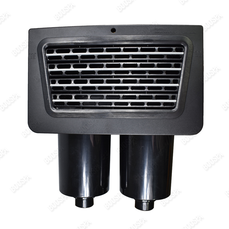 Black Complete skimmer double filters