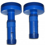 Adjustable floating bromine/chlorine dispenser