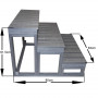 3 Steps Resin Stair for Spa