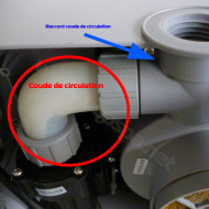 Elbow suction fitting for MSPA LITE/New 2+ spa