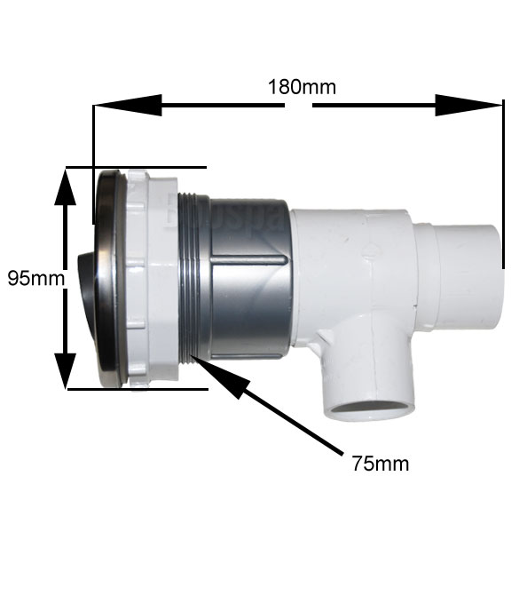 Jet 3.85" (95mm) directionnel INOX Calspas®