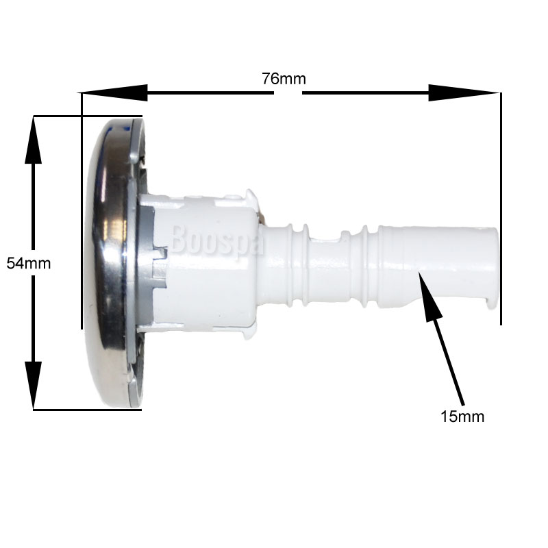 Jet 2" (54mm) Storm INOX/ABS Calspas® Jet 2" (54mm) Storm INOX/ABS Calspas®