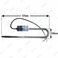Heater 58374 2.7 kW angled