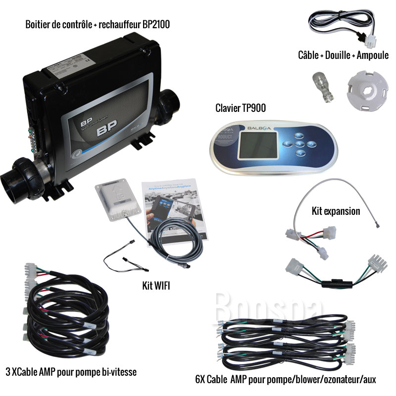 Système électronique complet TP900 + BP2100 + Wifi