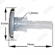 2" (51mm) Directional Jet V1 Black Wellis