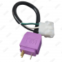 CORD ADAPTER. VIOLET MINI JJ TO 4 PIN AMP