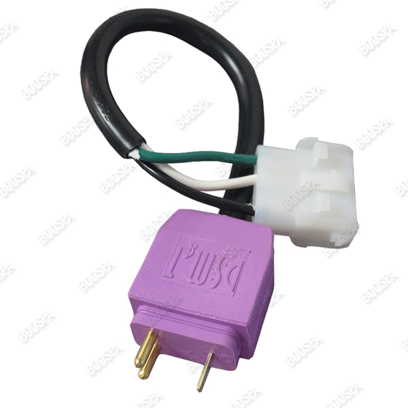 CORD ADAPTER. VIOLET MINI JJ TO 4 PIN AMP