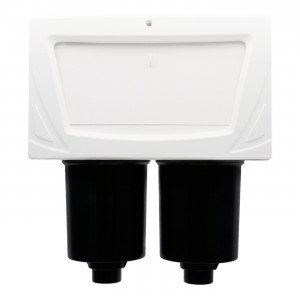 Double filter skimmer for 1.5 inch pipes