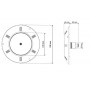 Projecteur plat immergé à LED (29cm)