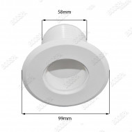 Refoulement béton, fileté 2 et 50 à coller, nu"