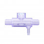 3 ports ribbed tee for Q12DS-C2 flow switch