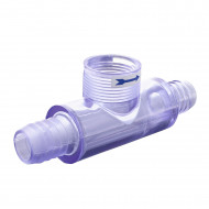 Straight tee with 2 ribbed ports 3/4" M for Q12DS-C2