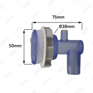 Threaded transparent socket V3 for Wellis 2" jet.