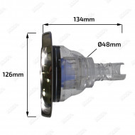 Directional 5" (126mm) V3 Jet - Chrome screw-in