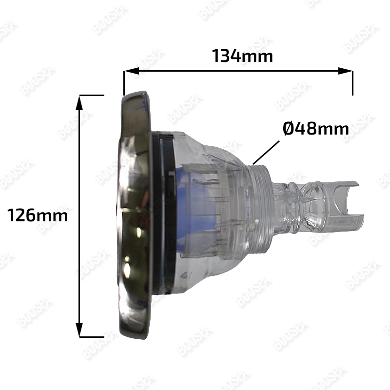 Jet transparent 5'' (126mm) Directionel V3 INOX Wellis Jet transparent 5'' (126mm) Directionel V3 INOX Wellis