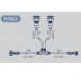 Câble LED PL5012 - 2 LEDS - JOYONWAY