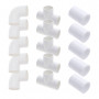 Kit tuyauterie 2" - 15 raccords (5 coudes + 5 tés + 5 manchons)
