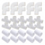 Grand kit tuyauterie 2" - 30 raccords (10 coudes + 10 tés + 10 manchons)