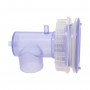 Jet Complet Vulcano 5" - INOX + ABS noir et transparent
