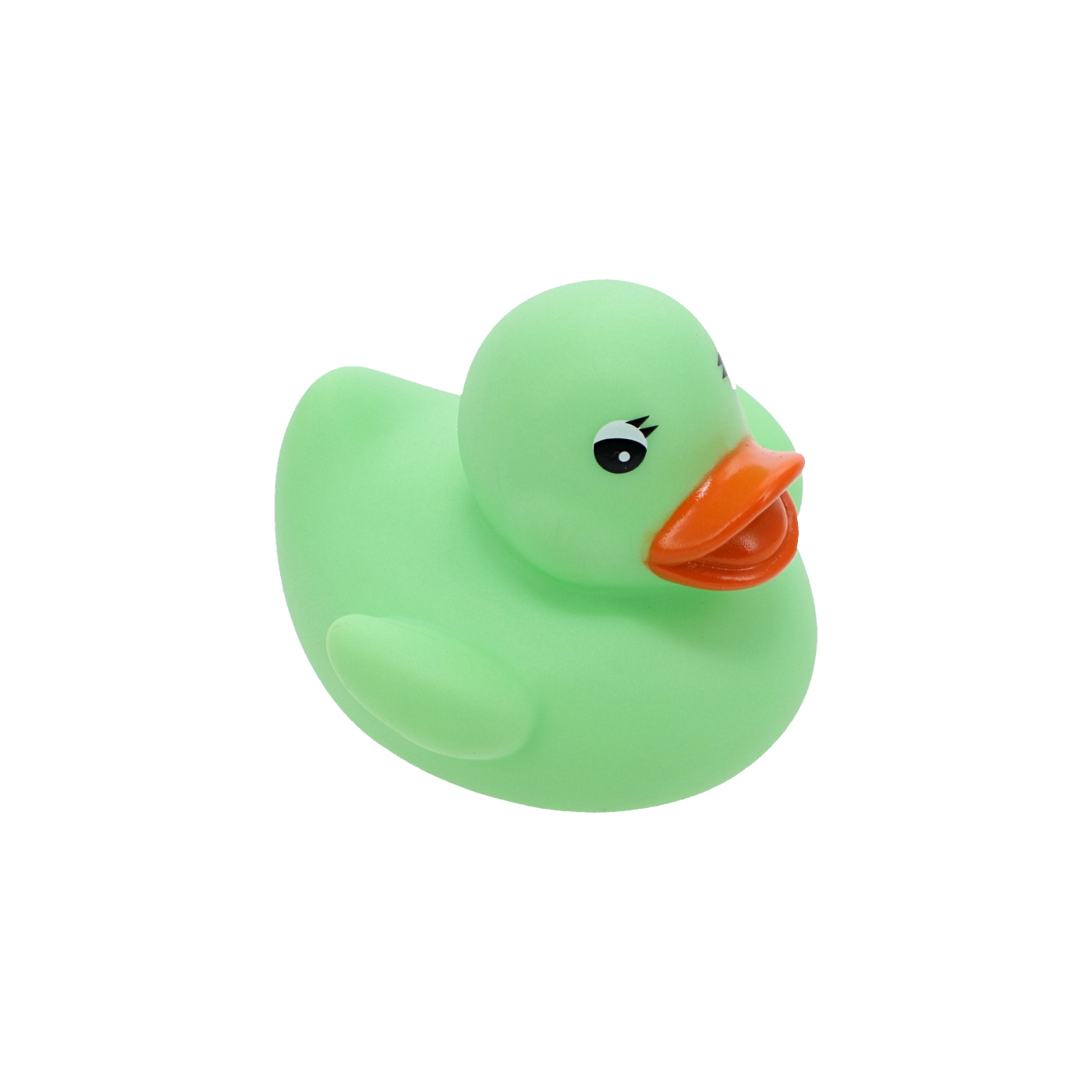 Classic green rubber ducky (6 cm)