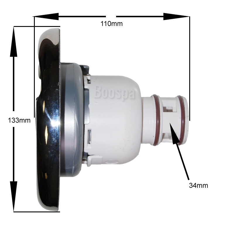 Jet 4.75" (133mm) Tornado INOX/ABS Calspas®