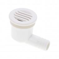 Rücklaufdüse ABS weiß - 3/4''