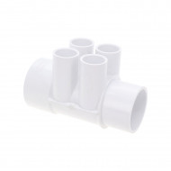 Whirlpool-Verteiler 2-Zoll AG/IG - 4 Ausgänge 3/4-Zoll Innengewinde - 672-4200