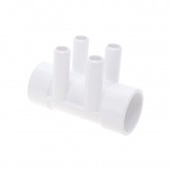 Whirlpool-Verteiler 1,5" IG/IG - 4 glatte Ausgänge 3/4" Außengewinde - 672-4140
