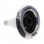 Jet Wellis à clipser 5" (127mm) - directionnel - 1 trou côtelé - gris foncé V1
