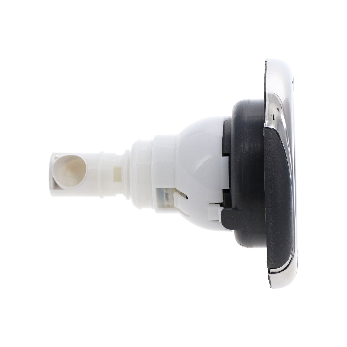 Jet Wellis à clipser 5" (127mm) - directionnel - 1 trou côtelé - gris foncé V1
