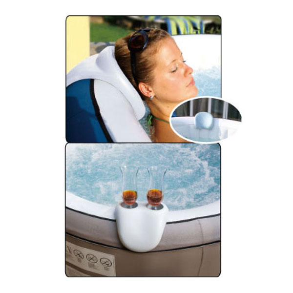 Inflatable Spa Accessory Kit (drink holder + 2 pillows)