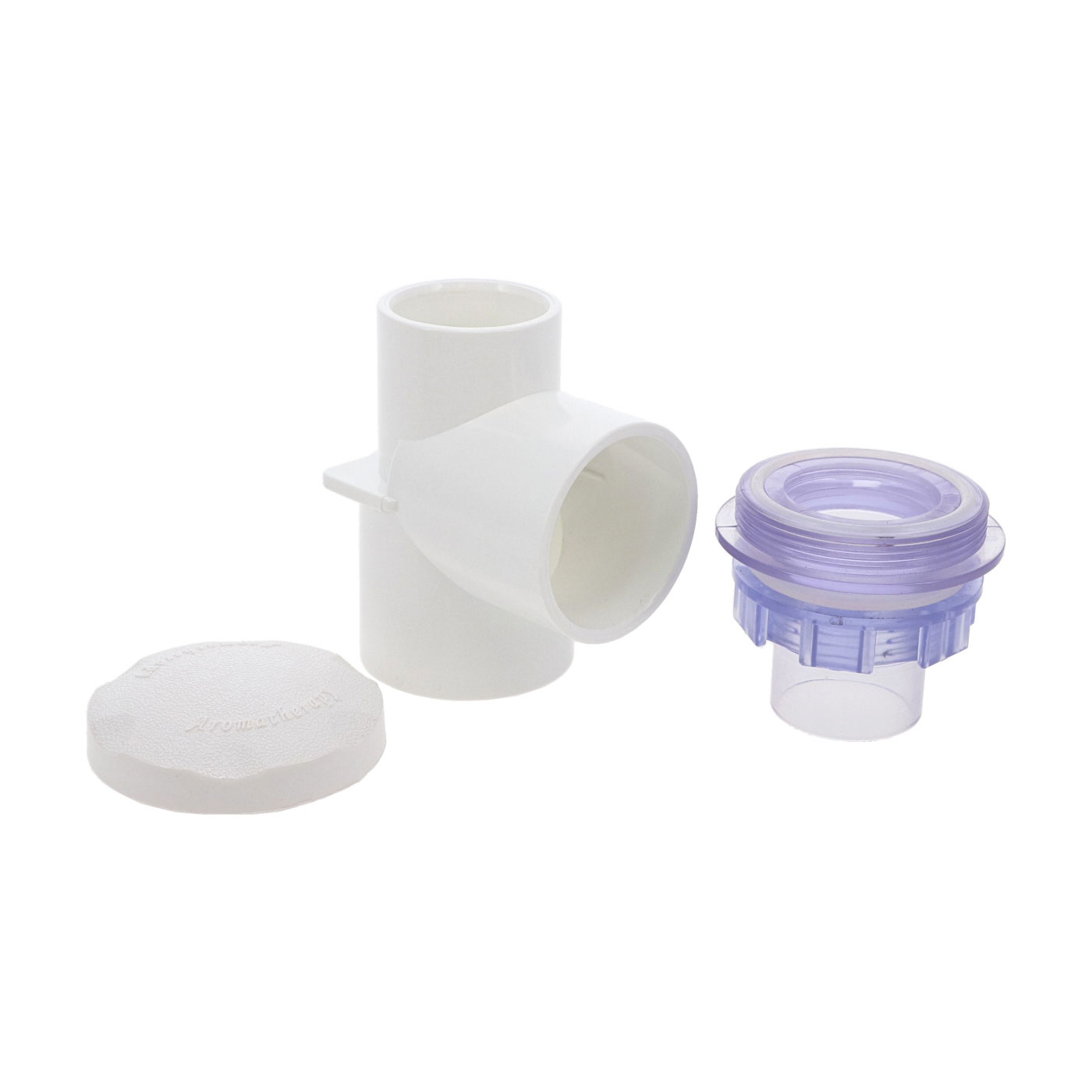 Diffuseur d'aromathérapie ABS Blanc/transparent pour tuyaux 1.5" (48.5mm) Diffuseur d'aromathérapie ABS Blanc/transparent pour tuyaux 1.5" (48.5mm)