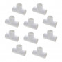 Lot de 10 Tés 2'' PVC pour tuyau de spa