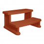 Escalier 2 marches Spa Side Step - Cover Valet - Redwood