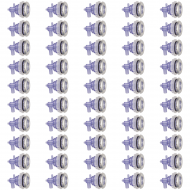 50er-Pack universelle Twin-Roto-Düsen komplett 3,5-Zoll-transparent