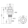 Draining valve 3/4'' (27mm) - External ring