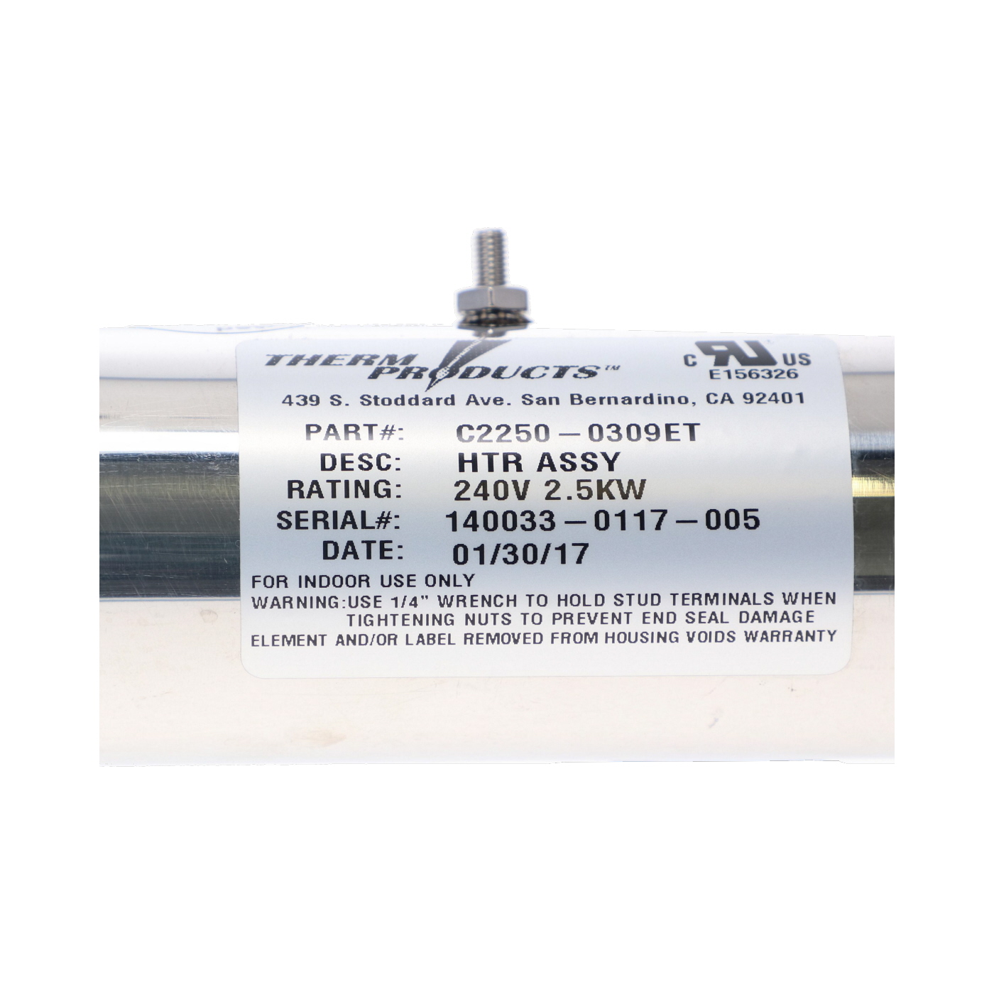 Réchauffeur spa Hydroquip C2250-0309ET Réchauffeur spa Hydroquip C2250-0309ET