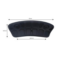Curved headrest EVA133 for spa