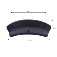 Curved headrest KA133A for spa