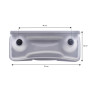 26-0310-85NL Straight headrest for Artesian® spas