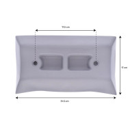 Gerade Kopfstütze AF00030 für Wellis®-Whirlpools