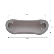 Kopfstütze gerade hellgrau für Whirlpool HotSpring® (74317)