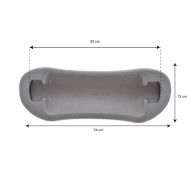 Gerade Kopfstütze hellbeige für Whirlpool HotSpring® (74316)