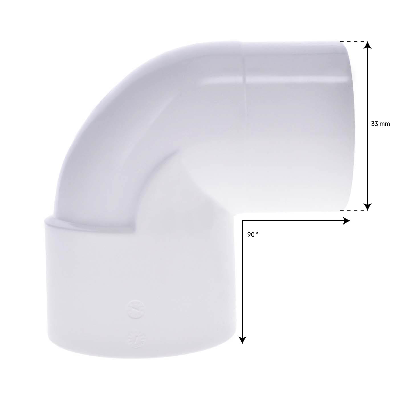 1 PVC M/F elbow