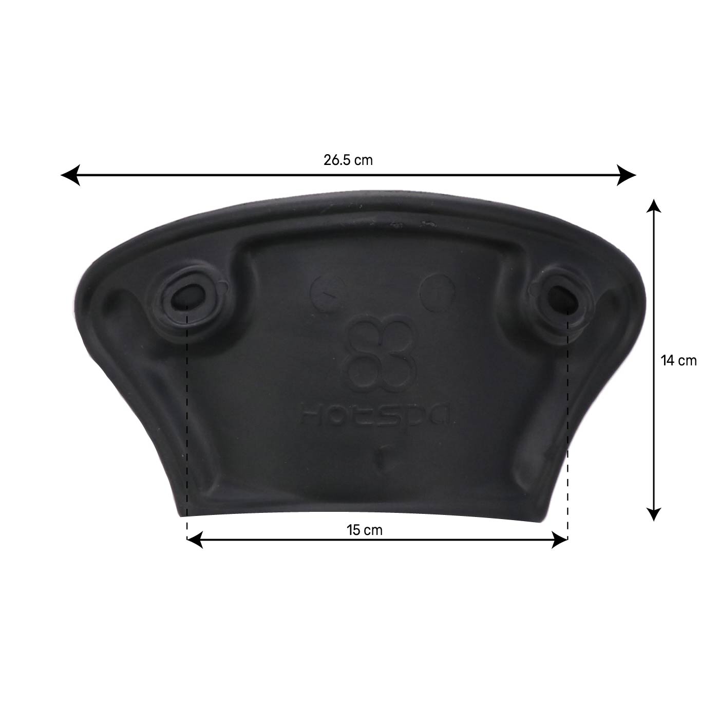 Appui tête spa compatible Dimension One Noir