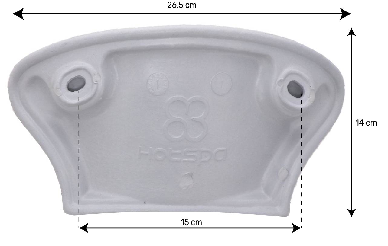 Spa Headrest compatible with Dimension One® spas Light grey