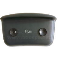 Whirlpool-Kopfstützen rechts KB205 Saugnäpfe - Schwarz