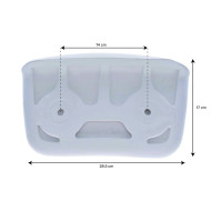 Kopfstütze Whirlpool gerade KB205 Löcher - Weiß