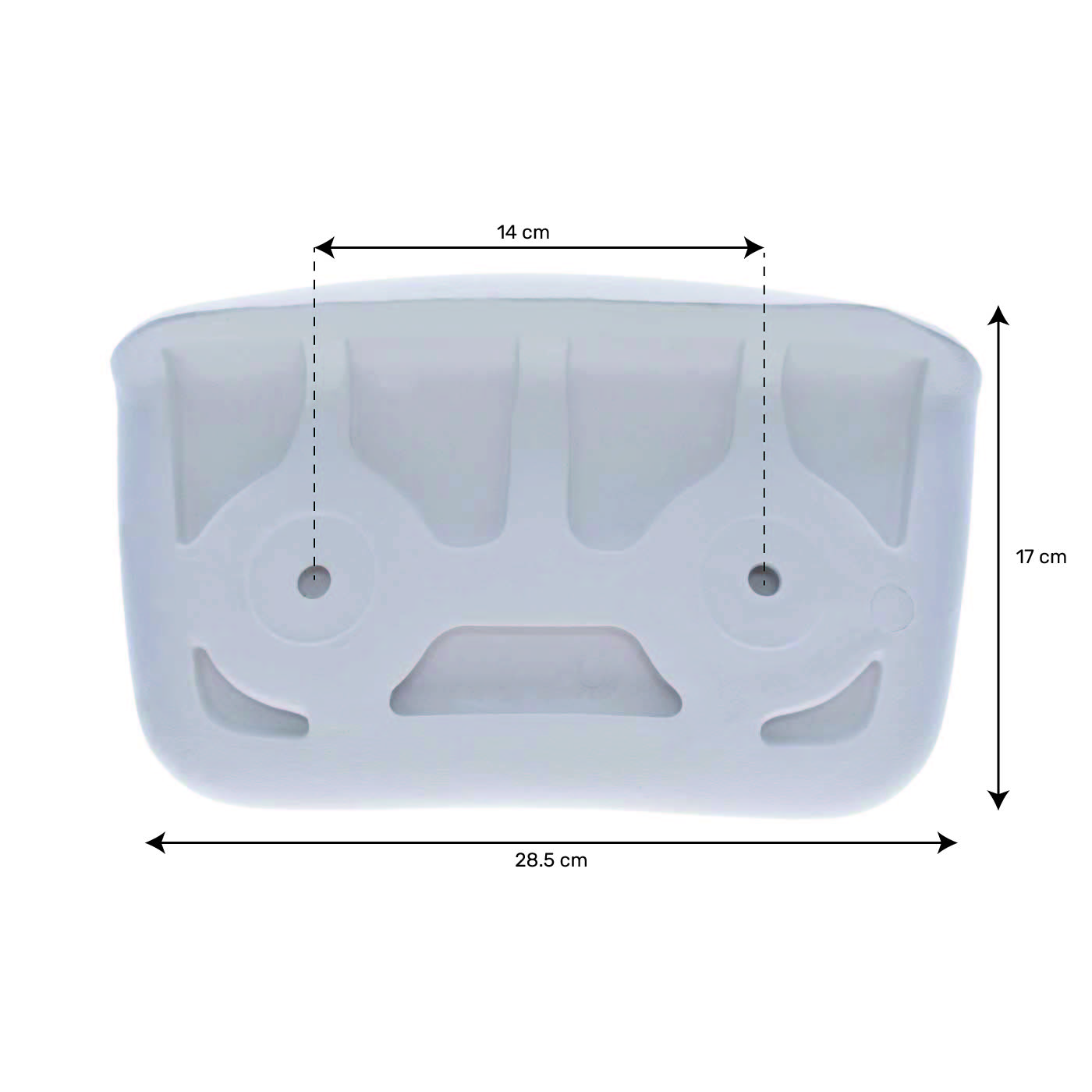 Appui tête spa droit KB205 Blanc Trou