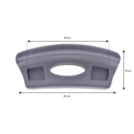 Right headrest AF00035 and AF00043 and EVA247 compatible with Wellis® and Sunspas spas (Notches)